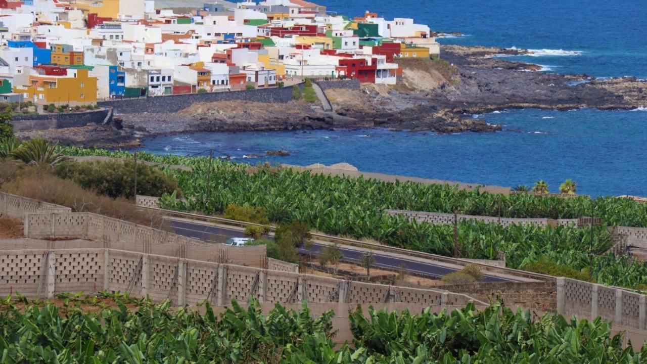 Las Pardelas, Ferienhaus Mit Meer-, Kuesten- Und Bergblick Im Gruenen Norden Teneriffas Las Cruces  المظهر الخارجي الصورة